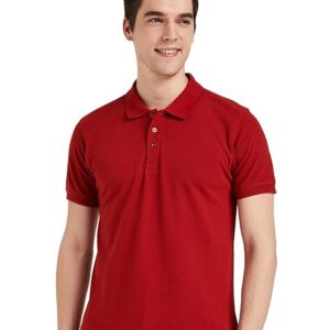 Men's Solid Cotton Rich Polo
